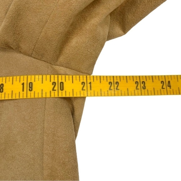 Vintage Neiman Marcus Men's Suede 2 Button Blazer Tan Size 42 - Picture 8 of 11